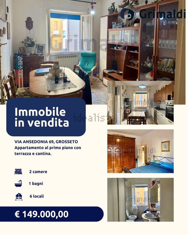 appartamento in vendita a Grosseto in zona Orcagna