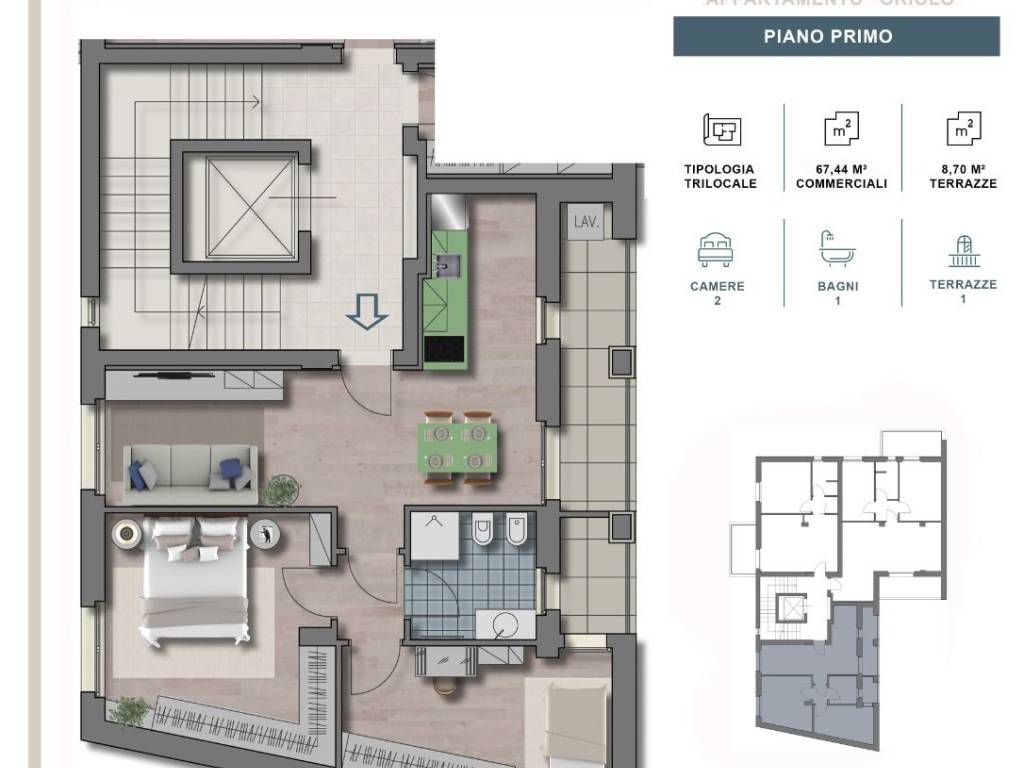 appartamento in vendita a Grosseto