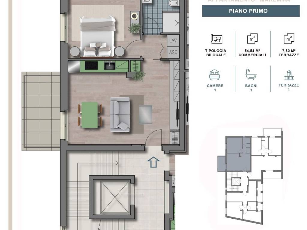 appartamento in vendita a Grosseto