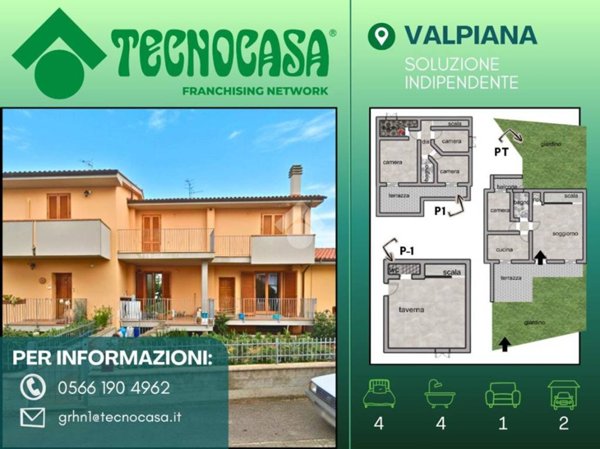 casa indipendente in vendita a Massa Marittima in zona Valpiana