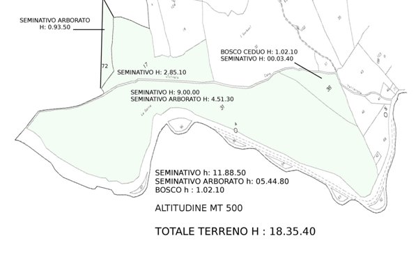 terreno agricolo in vendita a Roccalbegna in zona Vallerona