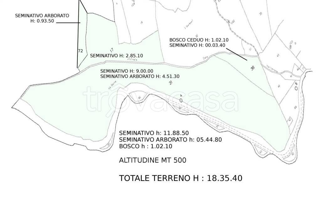 terreno agricolo in vendita a Roccalbegna in zona Vallerona