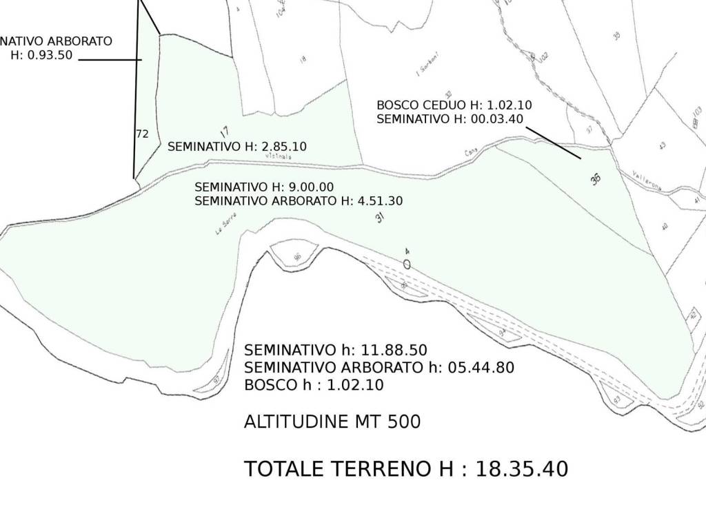 terreno agricolo in vendita a Roccalbegna in zona Vallerona