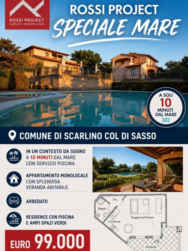 appartamento in vendita a Scarlino in zona Puntone