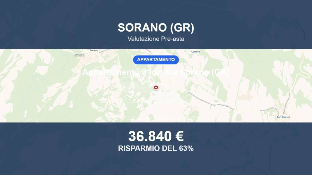 appartamento in vendita a Sorano in zona San Valentino
