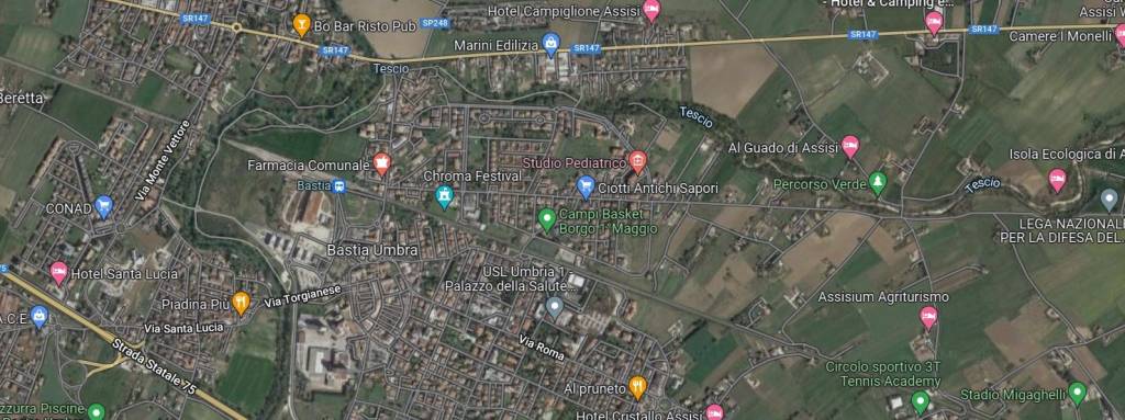 terreno agricolo in vendita a Bastia Umbra in zona Ospedalicchio