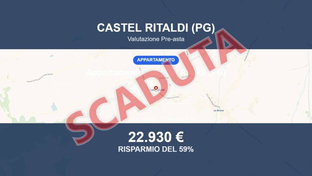 appartamento in vendita a Castel Ritaldi in zona Bruna