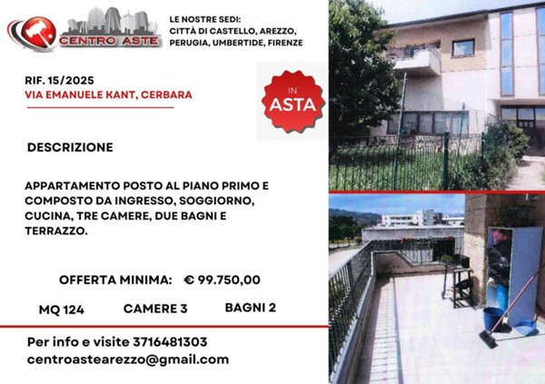 appartamento in vendita a Città di Castello in zona Cerbara