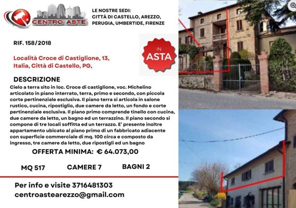 ufficio in vendita a Città di Castello in zona Croce di Castiglione