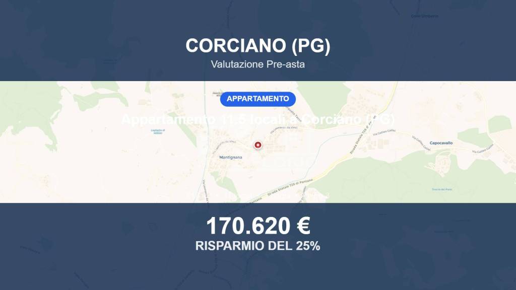 appartamento in vendita a Corciano in zona Mantignana