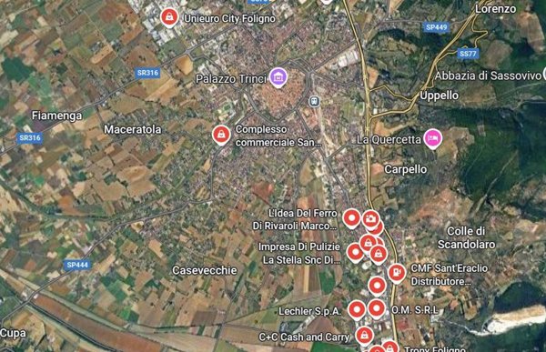 terreno agricolo in vendita a Foligno in zona Sant'Eraclio