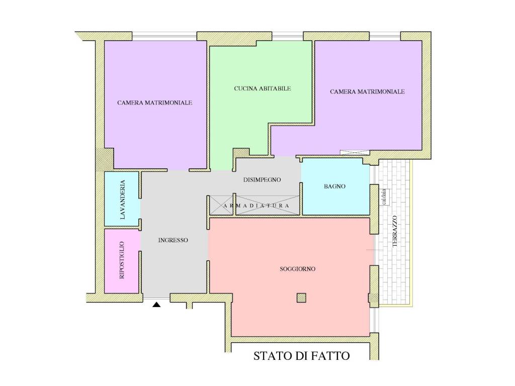 appartamento in vendita a Foligno in zona Corvia