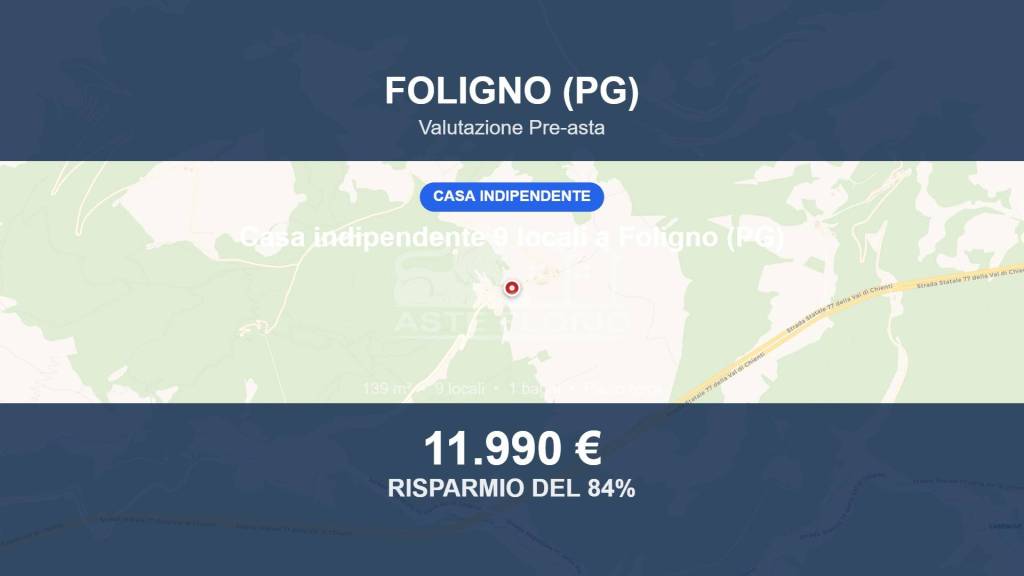 casa indipendente in vendita a Foligno in zona Sostino