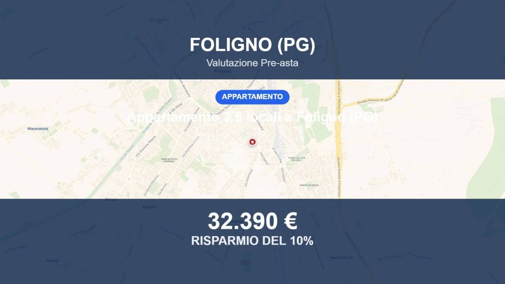 appartamento in vendita a Foligno in zona Sterpete