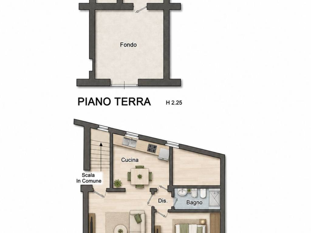appartamento in vendita a Foligno in zona Fondi