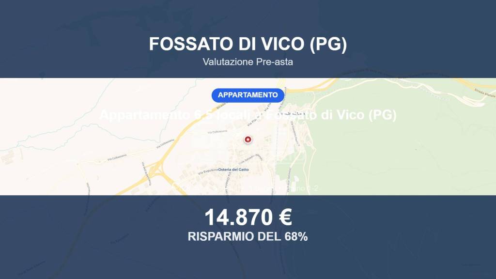 appartamento in vendita a Fossato di Vico in zona Osteria del Gatto