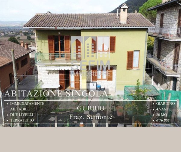 casa indipendente in vendita a Gubbio in zona Semonte