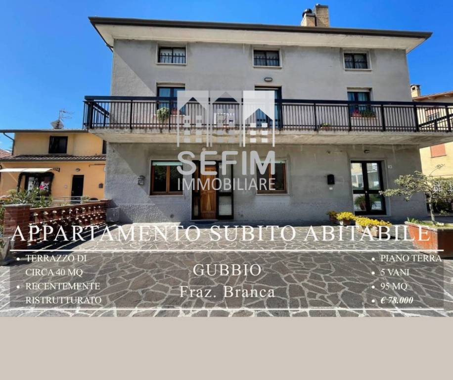 appartamento in vendita a Gubbio in zona Branca