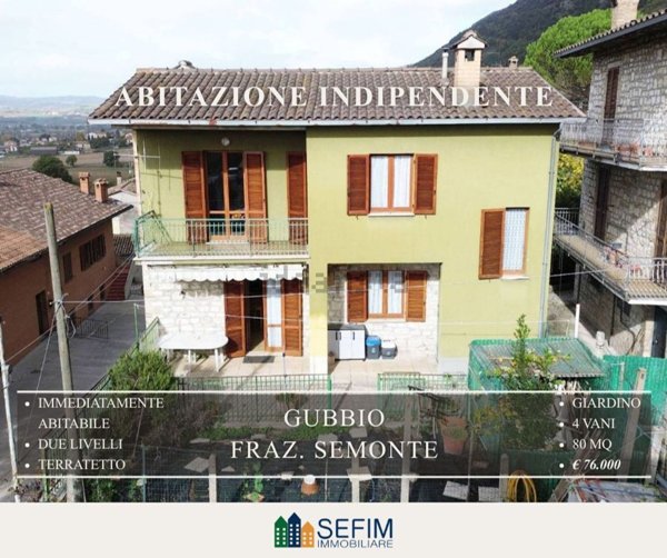 casa indipendente in vendita a Gubbio in zona Semonte