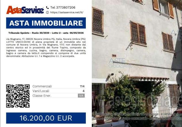 appartamento in vendita a Nocera Umbra in zona Mugnano