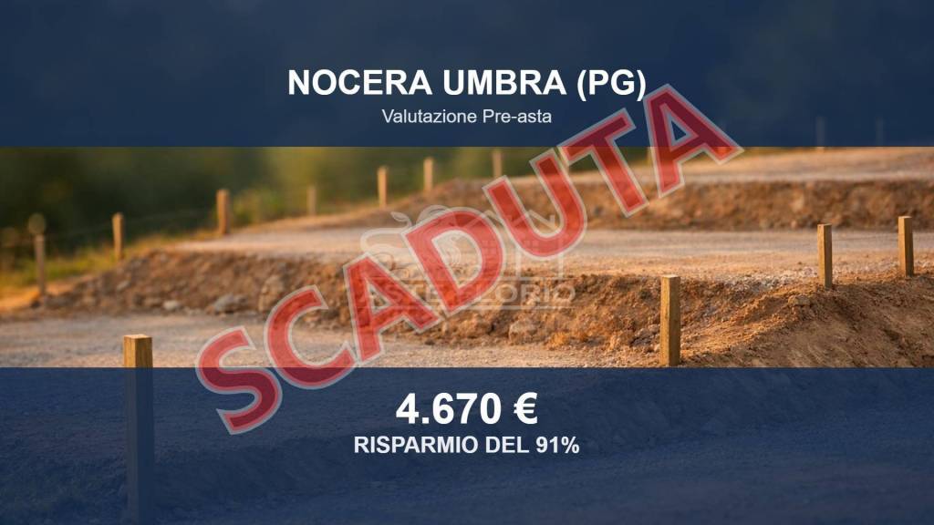 terreno edificabile in vendita a Nocera Umbra in zona Ponte Parrano