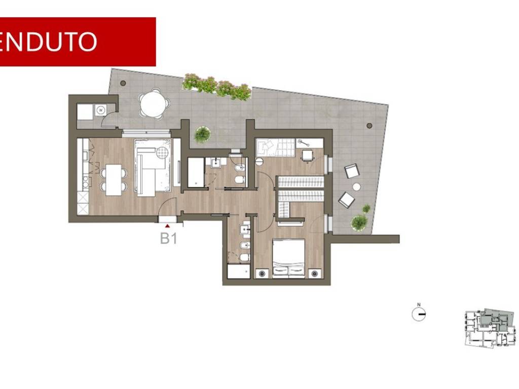 appartamento in vendita a Perugia in zona Madonna Alta