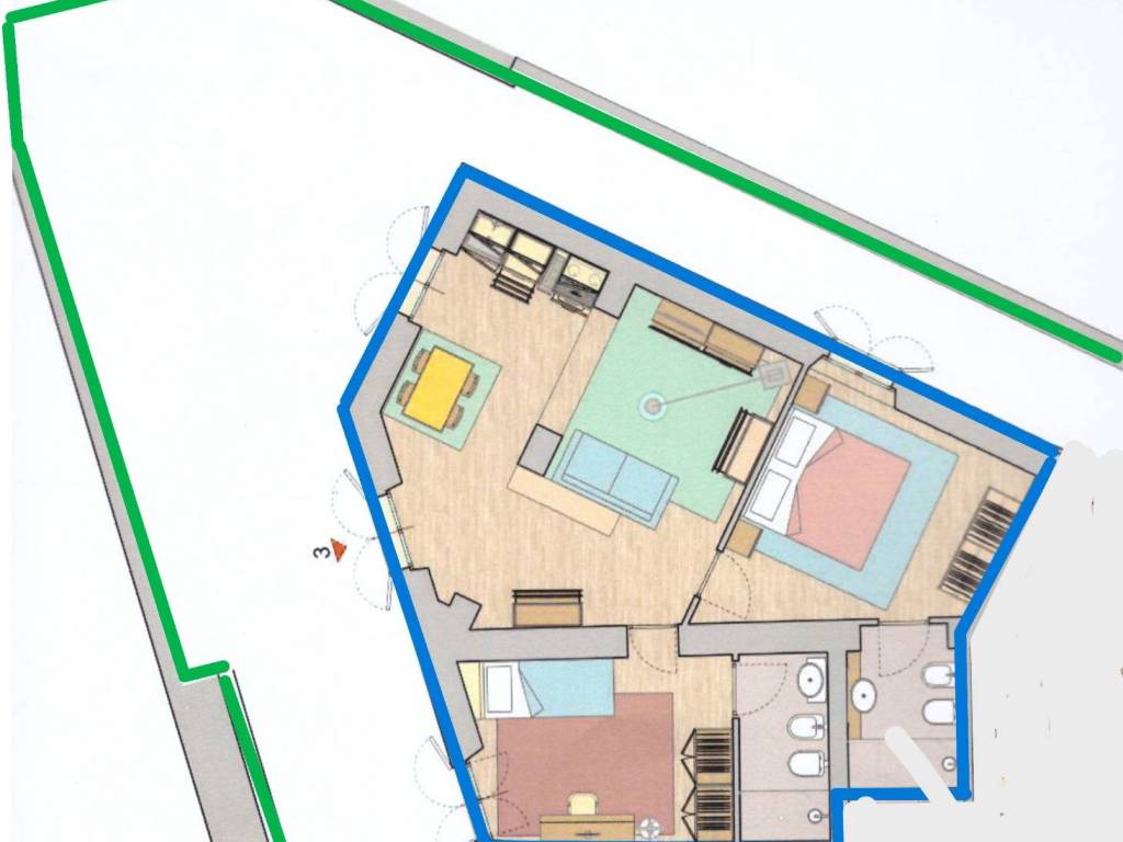 appartamento in vendita a Perugia in zona Prepo