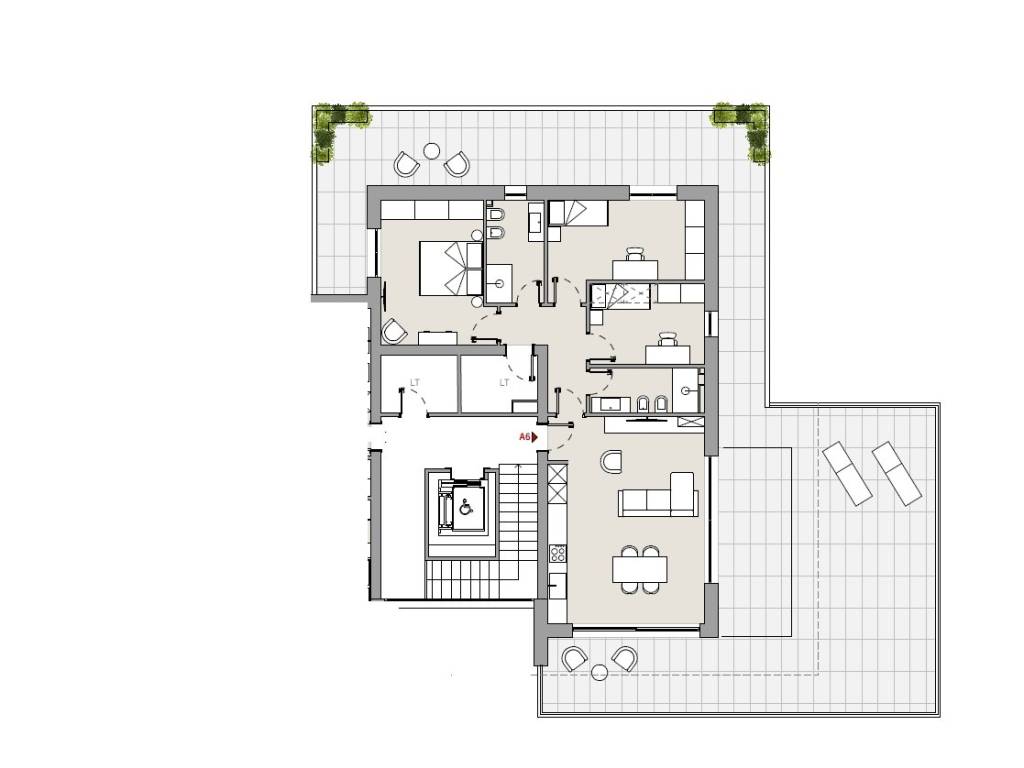 appartamento in vendita a Perugia in zona Madonna Alta