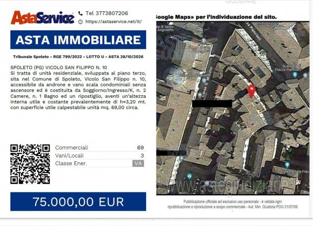 appartamento in vendita a Spoleto