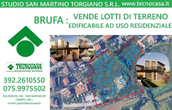 terreno agricolo in vendita a Torgiano in zona Brufa