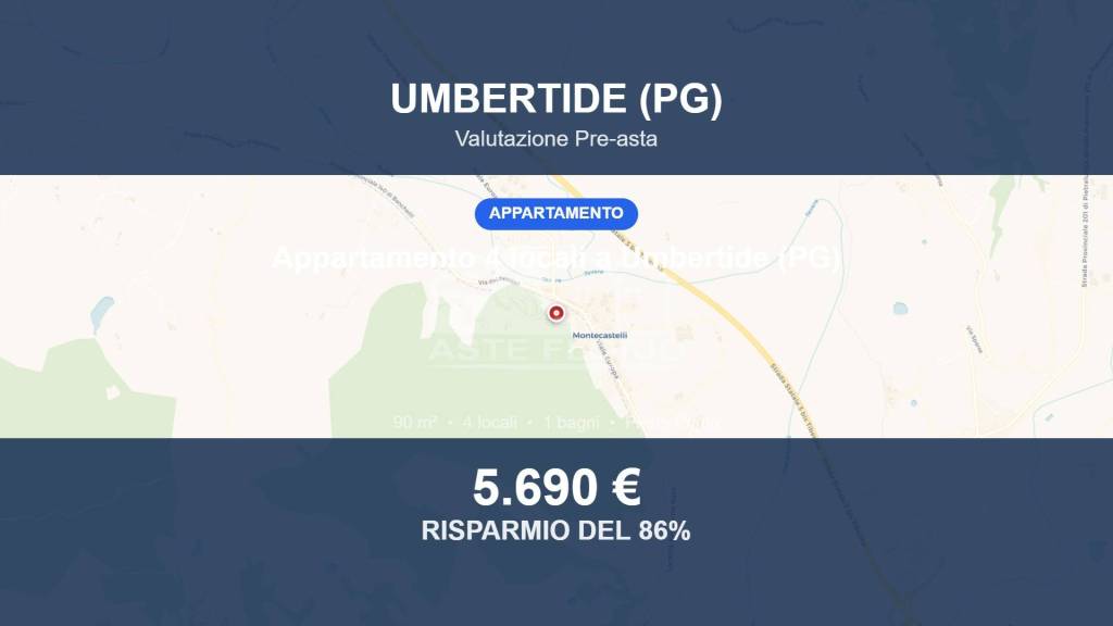 appartamento in vendita ad Umbertide in zona Montecastelli