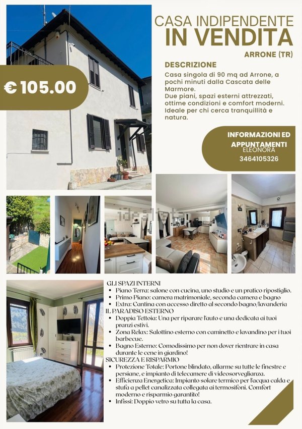 appartamento in vendita ad Arrone