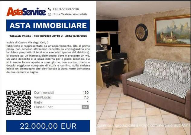 appartamento in vendita ad Ischia di Castro