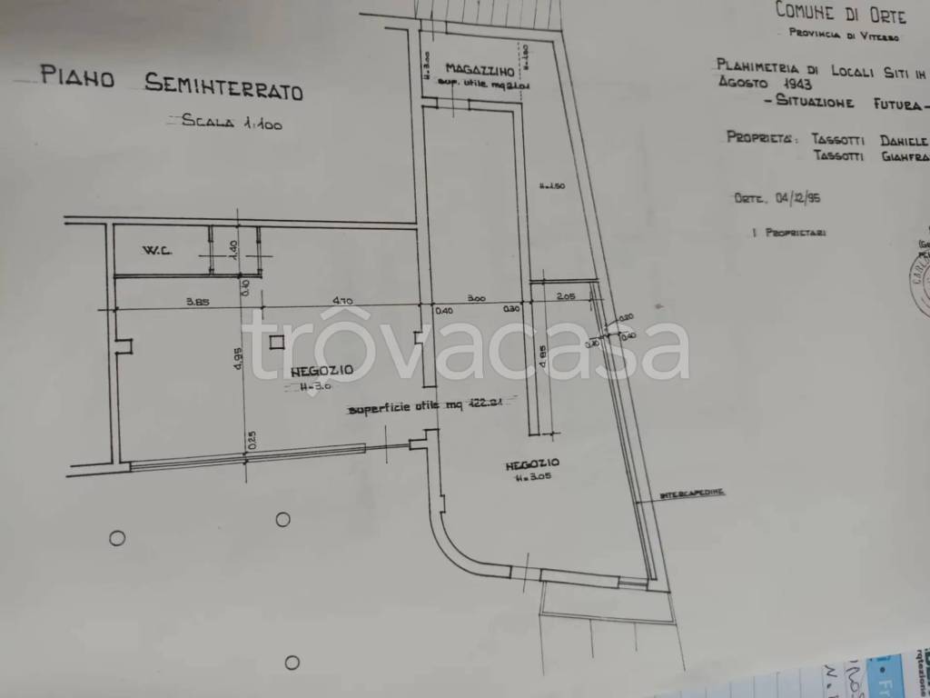 locale commerciale in vendita ad Orte in zona Orte Scalo