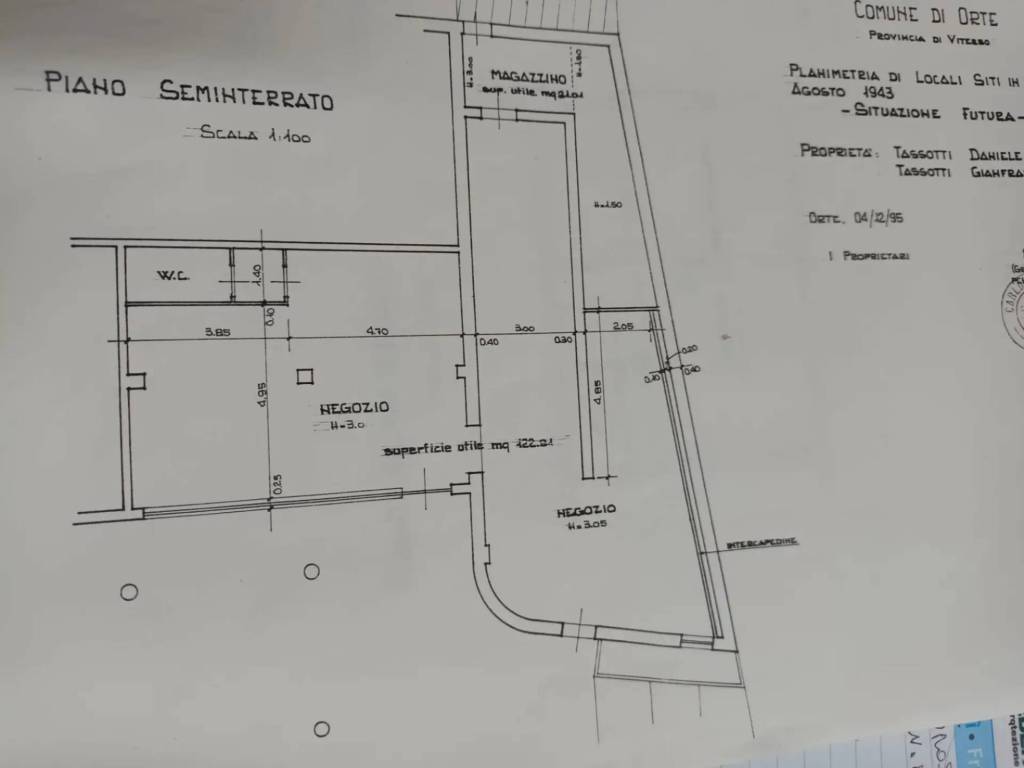 locale commerciale in vendita ad Orte in zona Orte Scalo