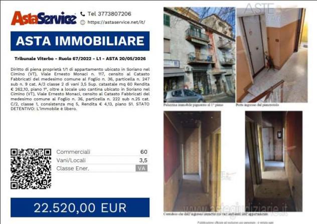 appartamento in vendita a Soriano nel Cimino