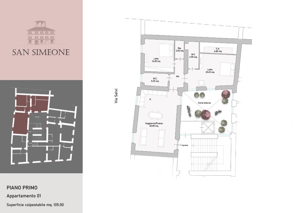 appartamento in vendita a Viterbo in zona Centro Città