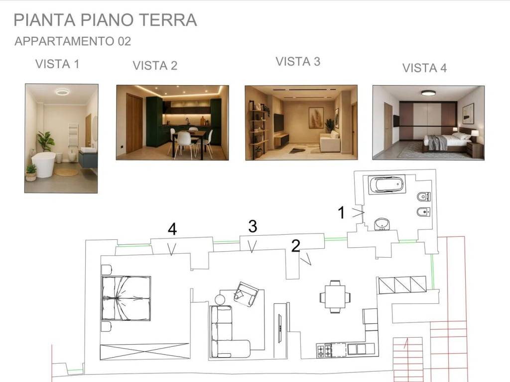 appartamento in vendita a Viterbo in zona Bagnaia