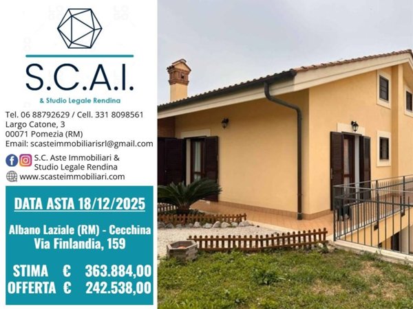 casa indipendente in vendita ad Albano Laziale in zona Cecchina