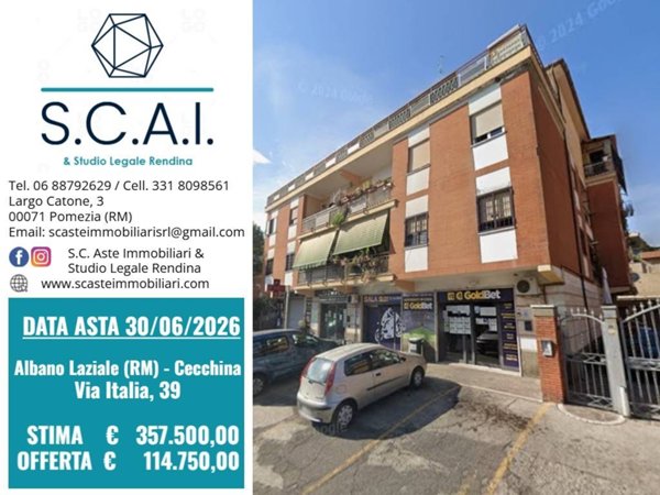 appartamento in vendita ad Albano Laziale in zona Cecchina