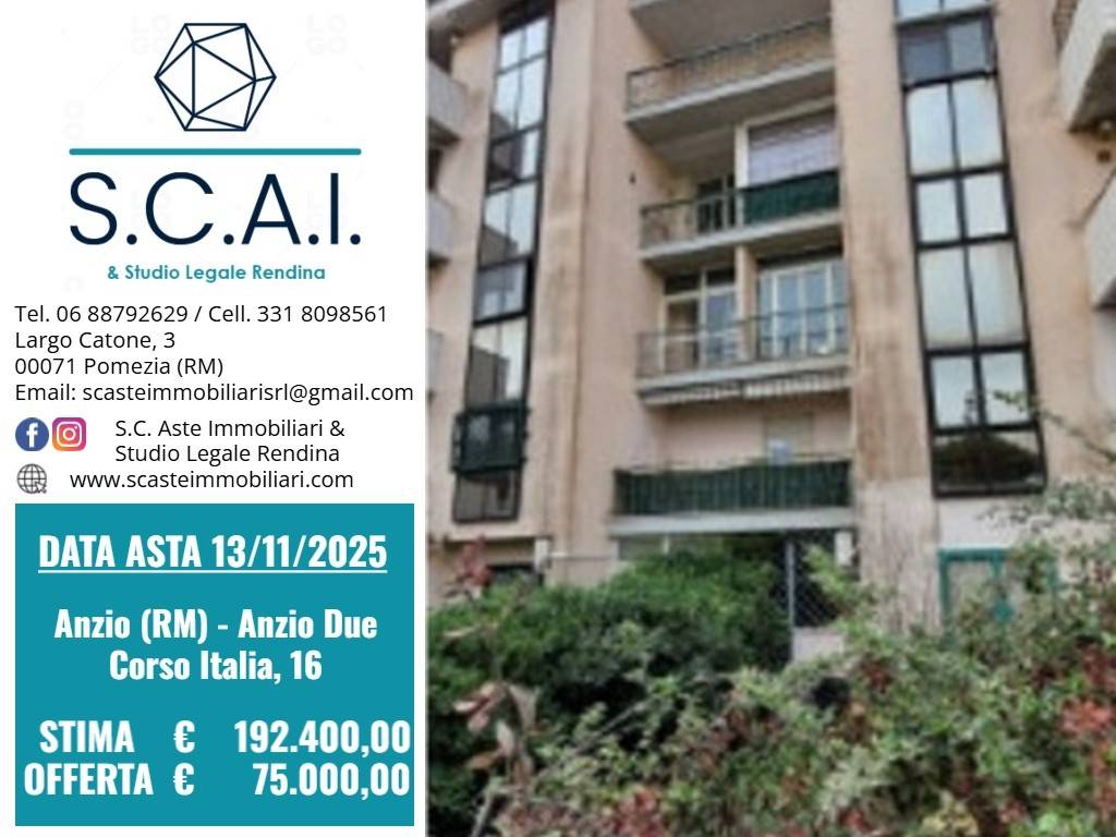 appartamento in vendita ad Anzio