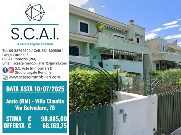 appartamento in vendita ad Anzio in zona Villa Claudia
