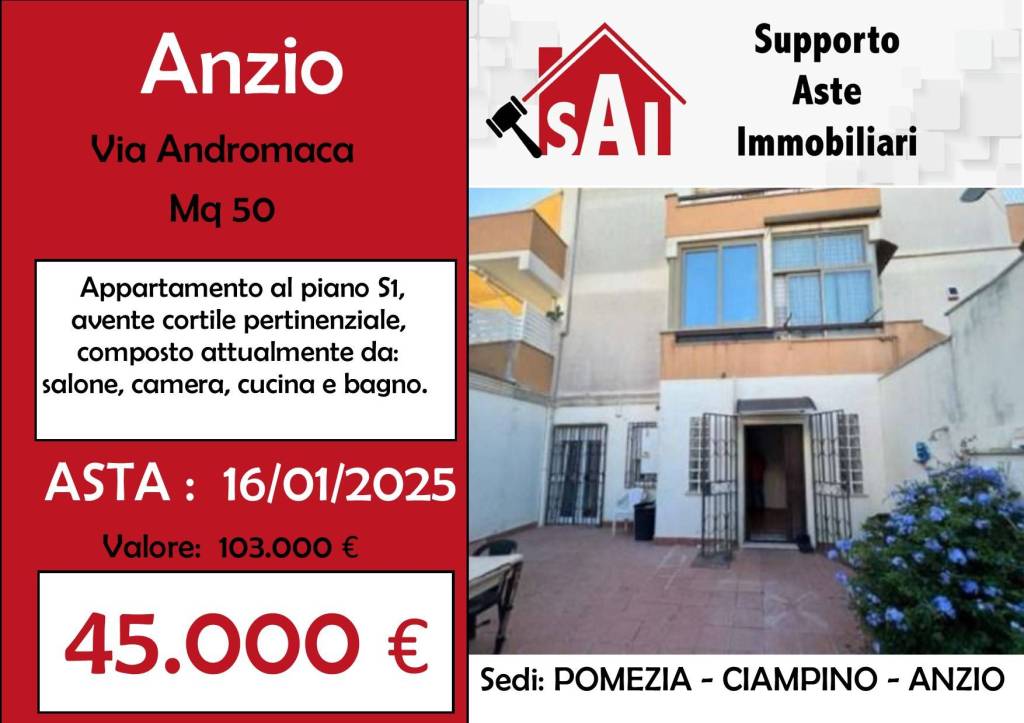 appartamento in vendita ad Anzio
