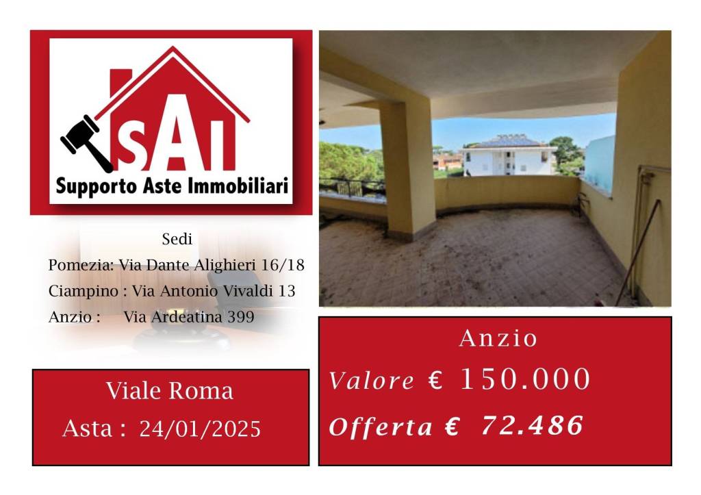 appartamento in vendita ad Anzio in zona Villa Claudia