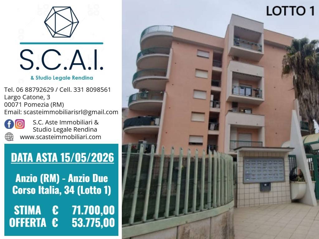 appartamento in vendita ad Anzio