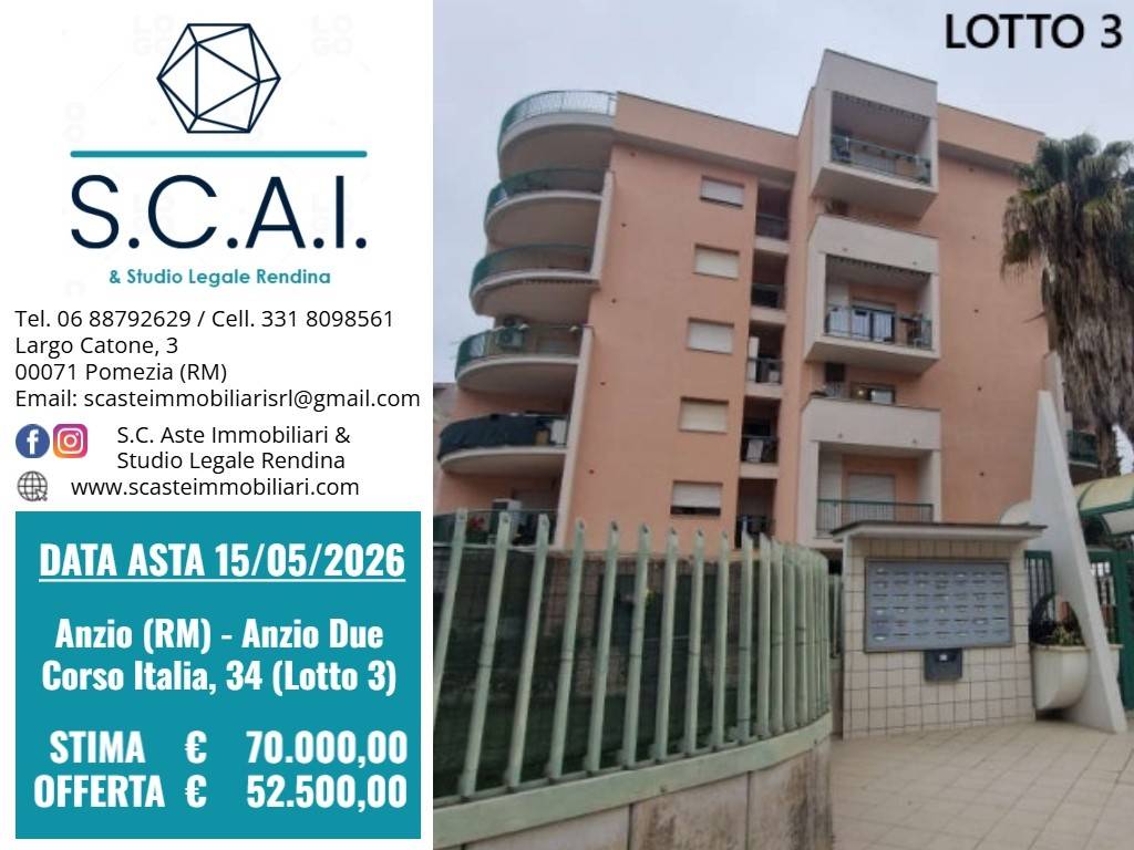 appartamento in vendita ad Anzio