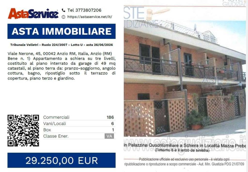appartamento in vendita ad Anzio