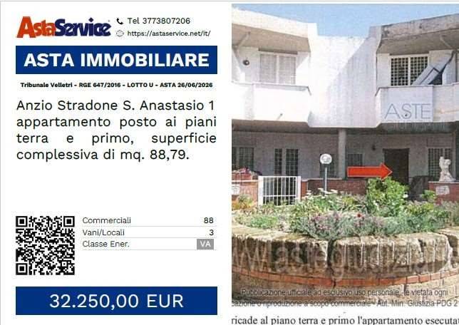 appartamento in vendita ad Anzio