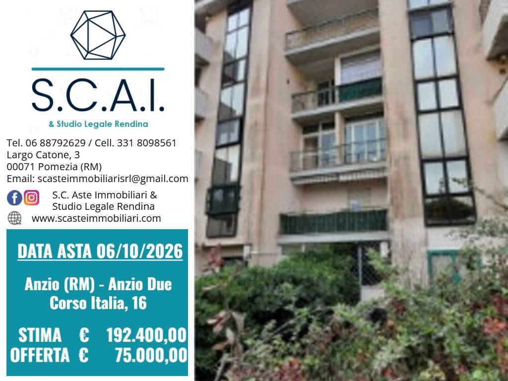 appartamento in vendita ad Anzio