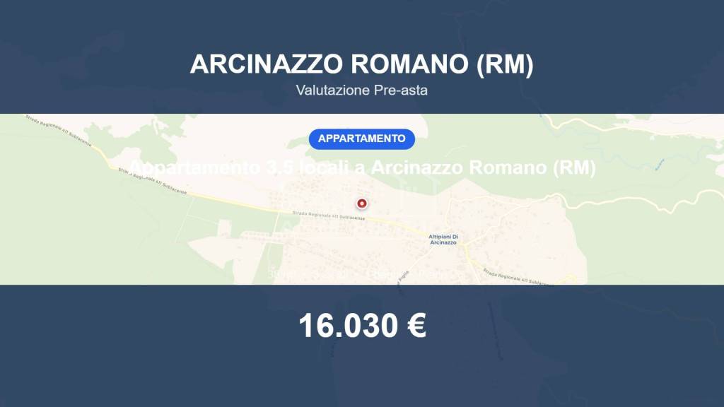 appartamento in vendita ad Arcinazzo Romano in zona Altipiani di Arcinazzo